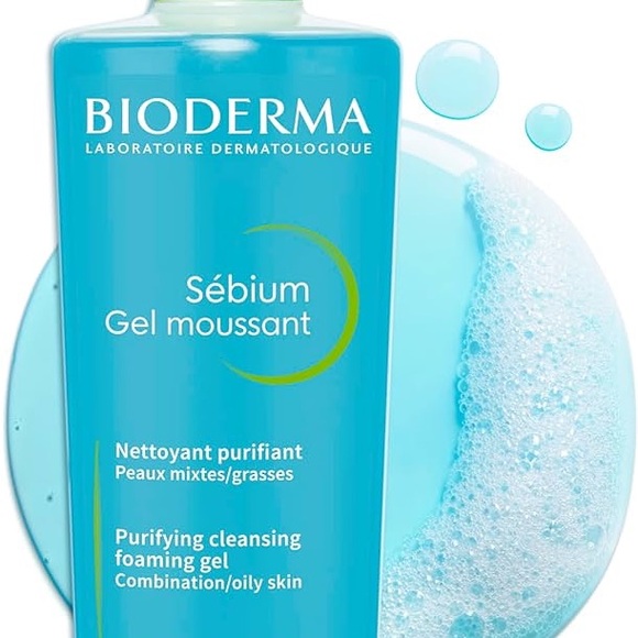 Bioderma Face Cleanser Sébium Makeup Removing Cleanser Skin Purifying 16.7 Fl oz - Picture 4 of 4